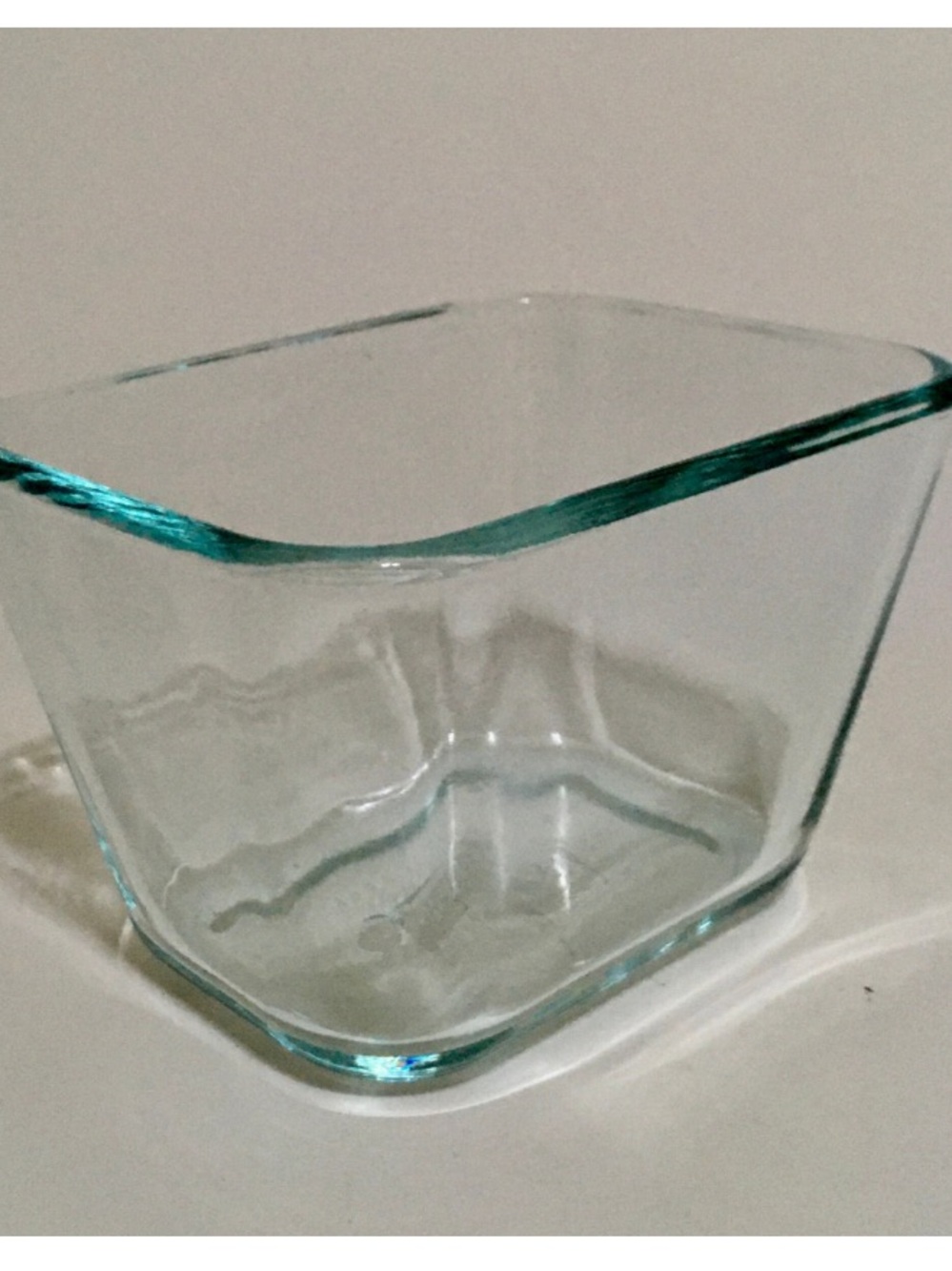 Vintage Clear Glass Pyrex #7213 Rectangular Storage Container 1.9 cup